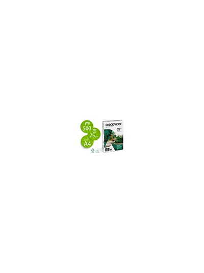 Papel fotocopiadora discovery din a4 75 gramos papel multiuso ink-jet y laser paquete de 500 hojas