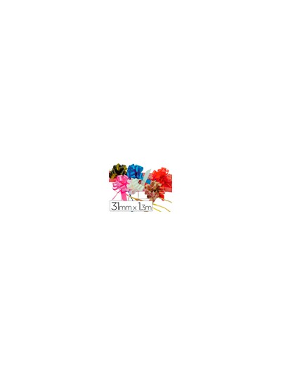 Cinta para hacer lazos blanco 130 cm x 31 mm unidad