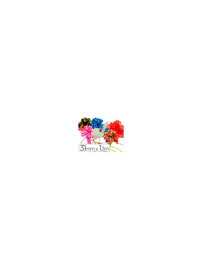 Cinta para hacer lazos oro 130 cm x 31 mm unidad