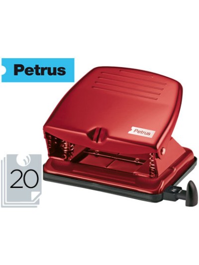 Taladrador petrus 65 color burdeos capacidad 20 hojas