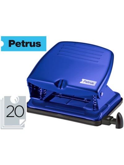 Taladrador petrus 65 color azul capacidad 20 hojas