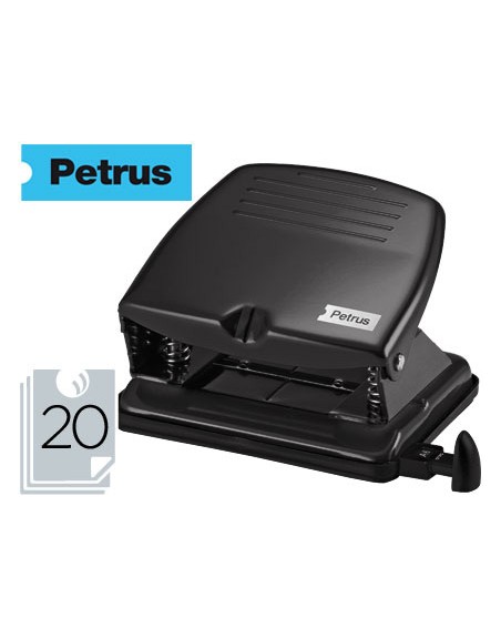 Taladrador petrus 65 color negro capacidad 20 hojas