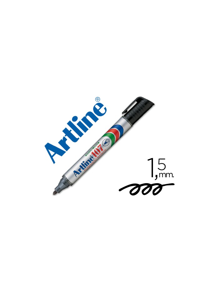 Rotulador artline marcador permanente 107 negro punta redonda Rotulador artline marcador permanente 107 negro punta redonda