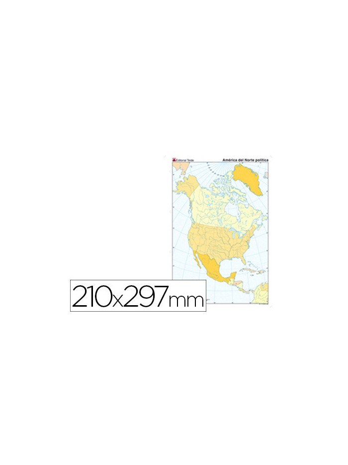 Mapa mudo color din a4 america del norte politico Mapa mudo color din a4 america del norte politico