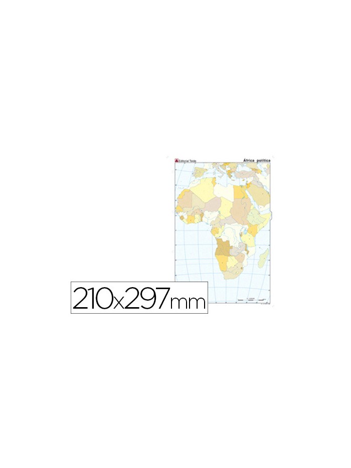 Mapa mudo color din a4 africa politico Mapa mudo color din a4 africa politico