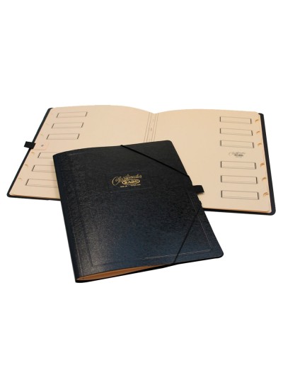 Carpeta clasificador carton compacto saro folio negra 12 departamentos