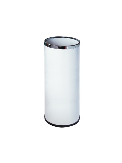 Paraguero metalico 301 blanco aros cromados 50x21,5 cm
