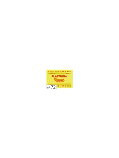 Plastilina jovi 72 amarillo claro unidad tamaño grande