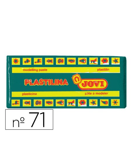 Plastilina jovi 71 verde oscuro unidad tamaño mediano