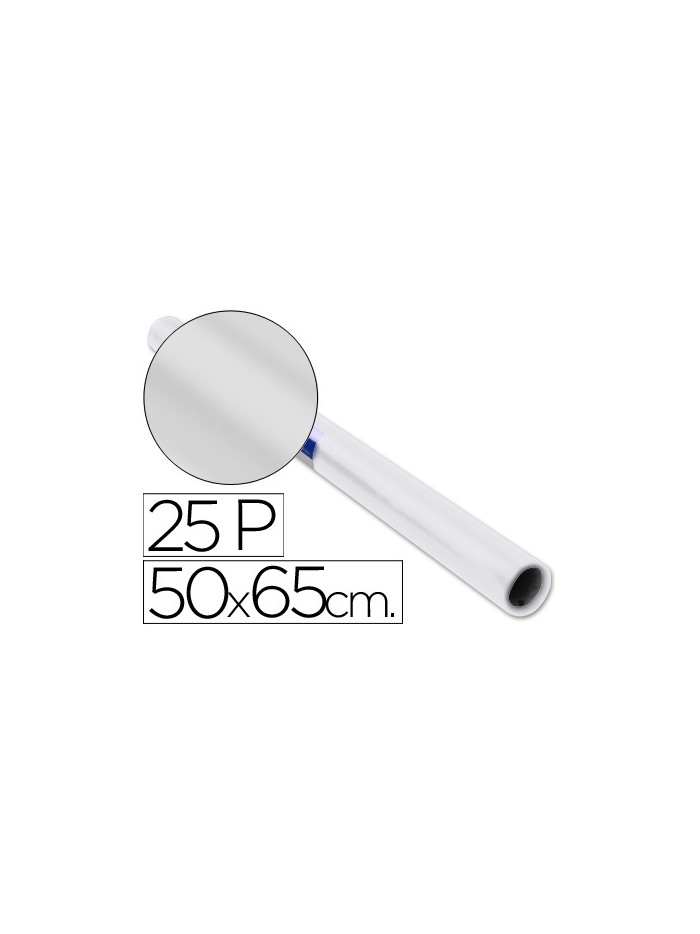 Papel charol blanco rollo 25 hojas de 50x65 cm Papel charol blanco rollo 25 hojas de 50x65 cm