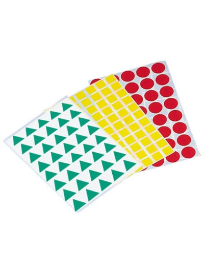Gomets figuras geometricas 993 bolsa con 12 hojas surtidas