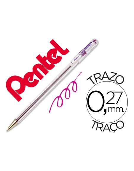 Boligrafo pentel bk-77 v violeta