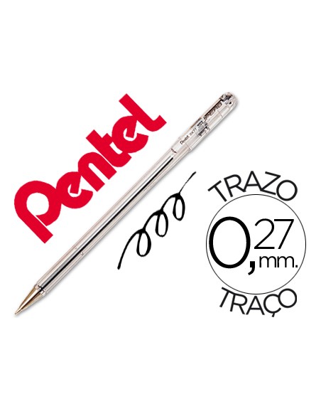 Boligrafo pentel bk-77 a negro