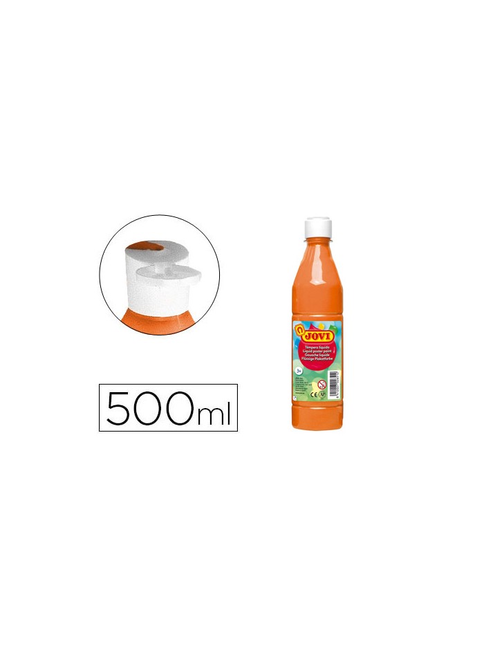 Tempera liquida jovi escolar 500 ml naranja Tempera liquida jovi escolar 500 ml naranja