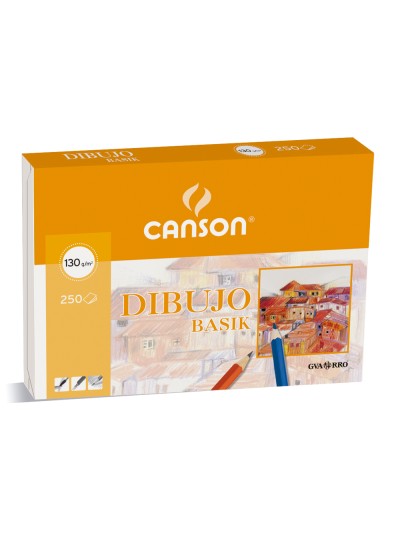 Papel dibujo basik 32.5x46 cm 130 gr sin recuadro
