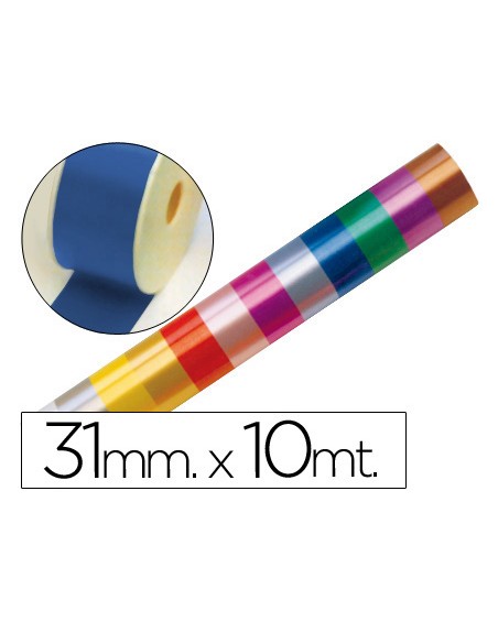 Cinta fantasia 10 mt x 31 mm azul