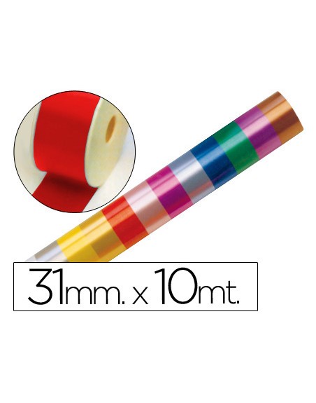 Cinta fantasia 10 mt x 31 mm rojo