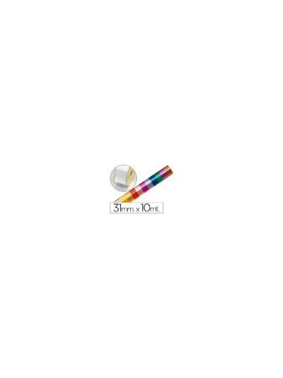 Cinta fantasia 10 mt x 31 mm blanco
