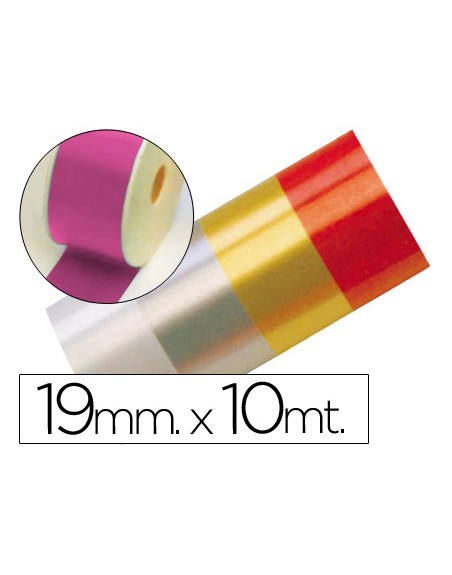 Cinta fantasia 10 mt x 19 mm fucsia