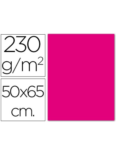 Cartulina fluorescente magenta 50x65 cm 230 gr
