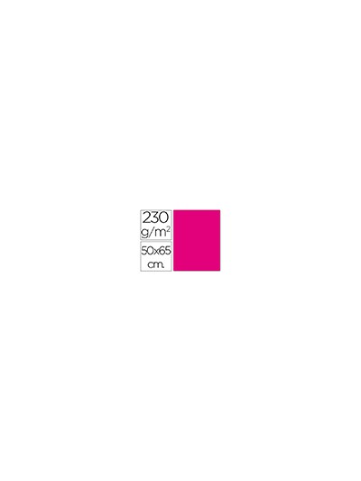 Cartulina fluorescente magenta 50x65 cm 230 gr