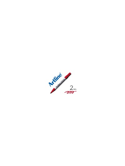 Rotulador artline pizarra ek-500 rojo punta redonda 2 mm recargable