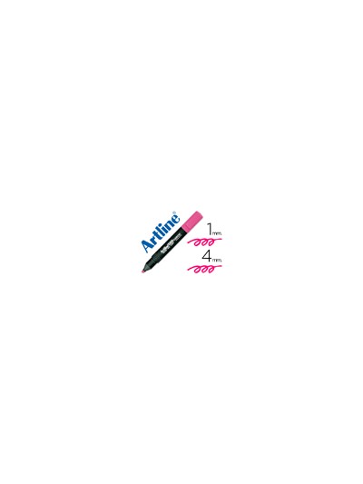 Rotulador artline fluorescente ek-660 rosa punta biselada