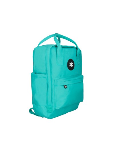 Cartera antartik mochila 2 asas y bolsillos exteriores menta 300x115x390 mm