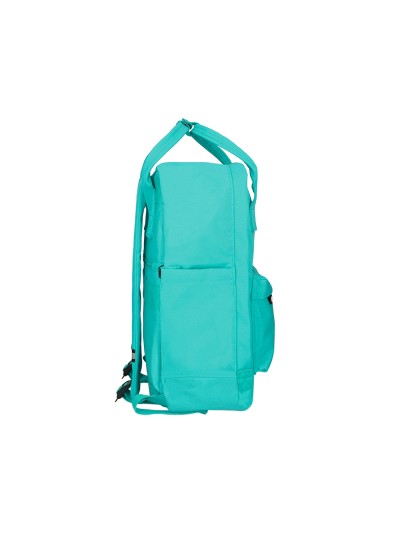 Cartera antartik mochila 2 asas y bolsillos exteriores menta 300x115x390 mm