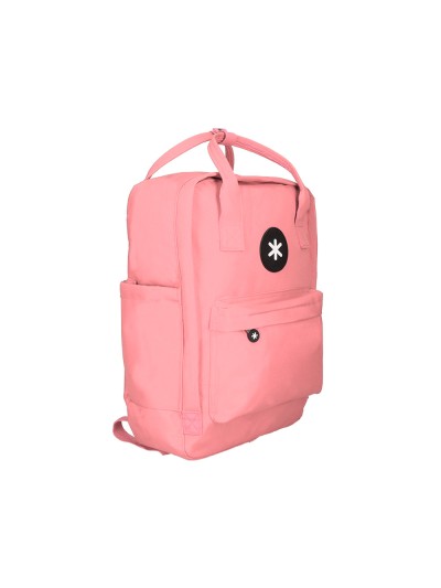 Cartera antartik mochila 2 asas y bolsillos exteriores coral 300x115x390 mm