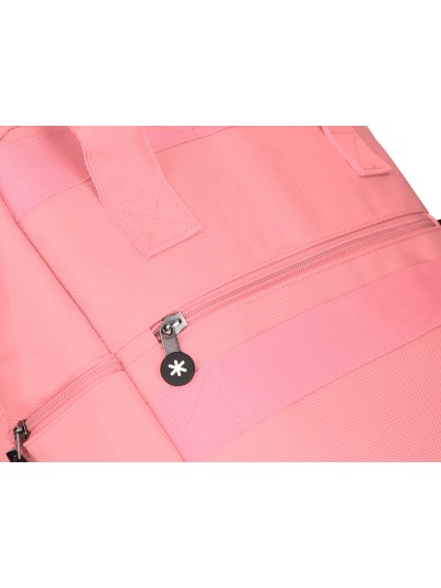 Cartera antartik mochila 2 asas y bolsillos exteriores coral 300x115x390 mm