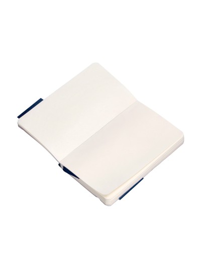 Cuaderno con gomilla antartik notes tapa blanda a6 hojas lisas azul marino 100 hojas 80 gr fsc