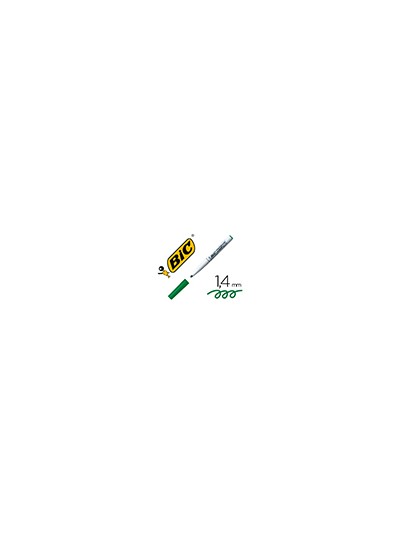 Rotulador bic velleda para pizarra verde punta redonda 1,4 mm