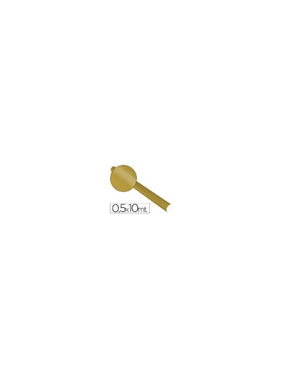Papel metalizado oro rollo continuo de 0,5 x 10 mt