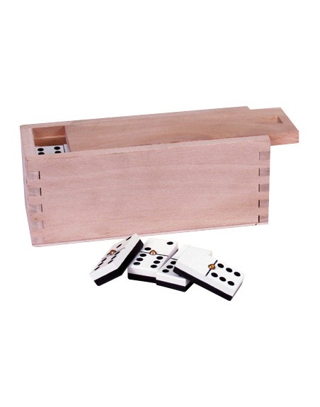 Domino senior caja madera tama ño de la ficha 22x44mm