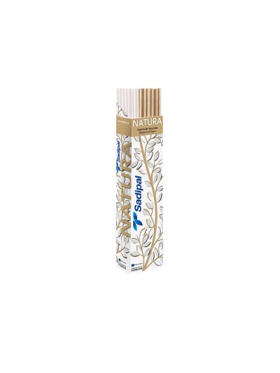 Papel kraft sadipal natura 1x3 mt gramaje 70 gr expositor de 18 rollos color marron + 6 rollos color
