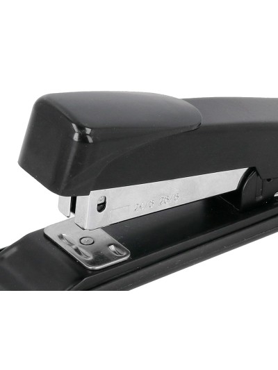 Grapadora greening metalica color negro capacidad 30 hojas usa grapas 24/6 y 26/6
