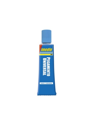 Pegamento imedio universal transparente banda azul 35 ml unidad