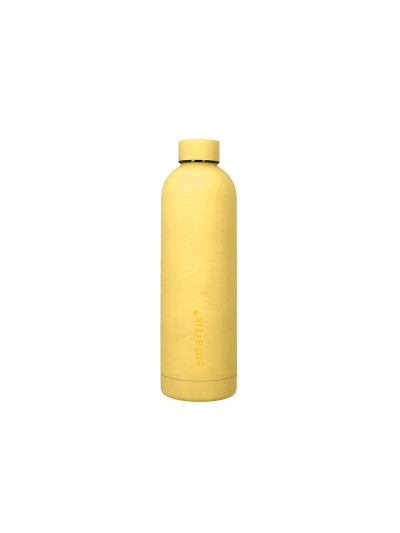 Botella portaliquidos antartik isotermica acero inoxidable libre de bpa color amarillo 750 ml
