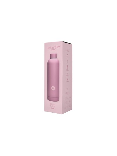 Botella portaliquidos antartik isotermica acero inoxidable libre de bpa color rosa 750 ml