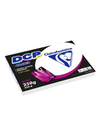 Papel fotocopiadora color dcp coated glossy din a4 250 gramos paquete 250 hojas