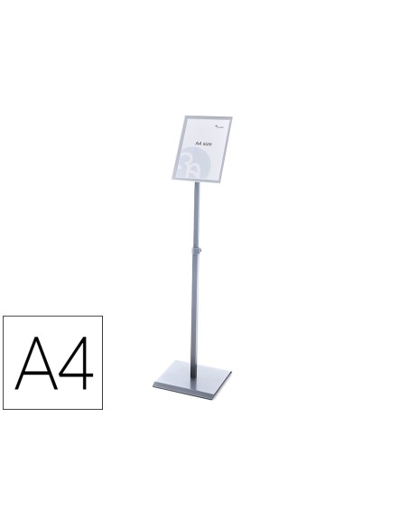 Expositor rocada de suelo magnetico rotativo 90 horizontal/vertical altura ajustable din a4