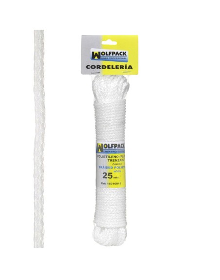 Cuerda Trenzada Plástico Blanca (Madeja 25 m.)