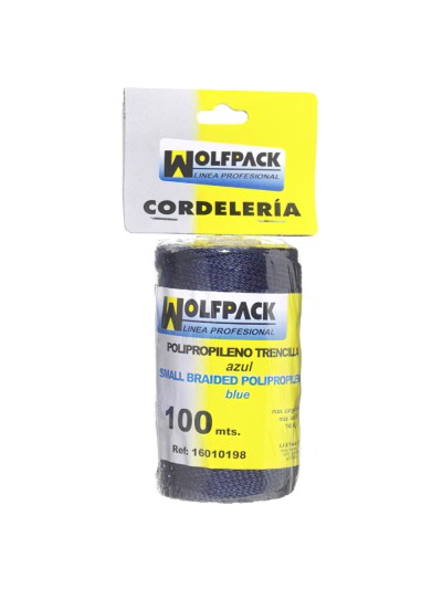 Cuerda Trencilla Polipropileno Azul (Bobina 100 Metros)