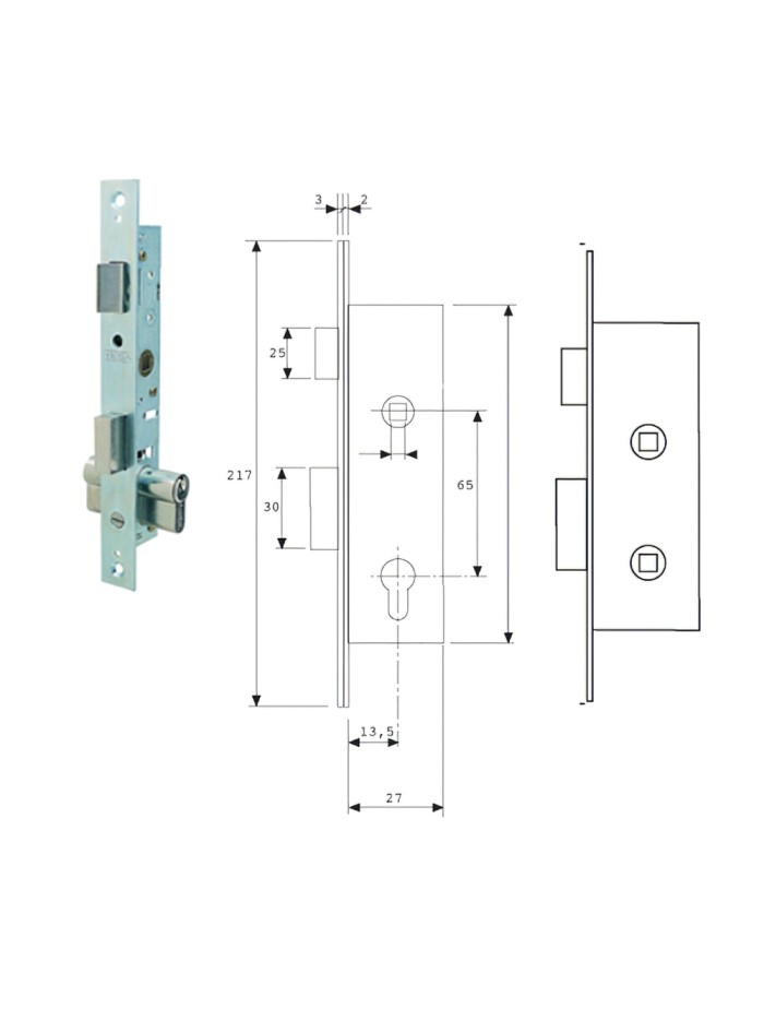Cerradura Tesa 2204-nm/15