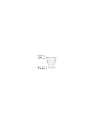 Vaso de plastico transparente 160 cc paquete de 100 unidades