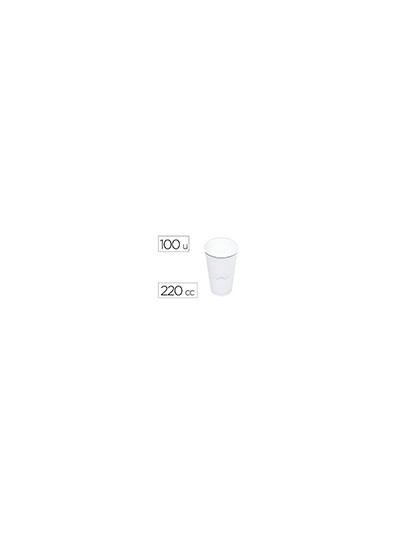Vaso de plastico blanco 220 cc paquete de 100 unidades