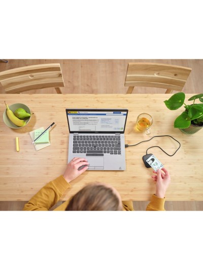 Lector de tarjetas inteligentes trust ceto sin contacto usb-a color negro