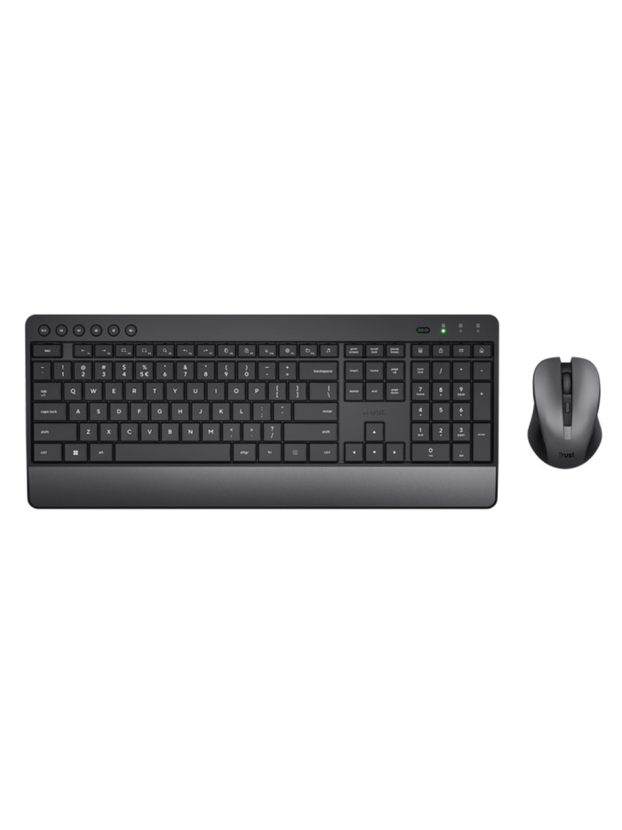 Set teclado + raton trust trezo inalambrico eco usb micro color negro Set teclado + raton trust trezo inalambrico eco usb micro color negro