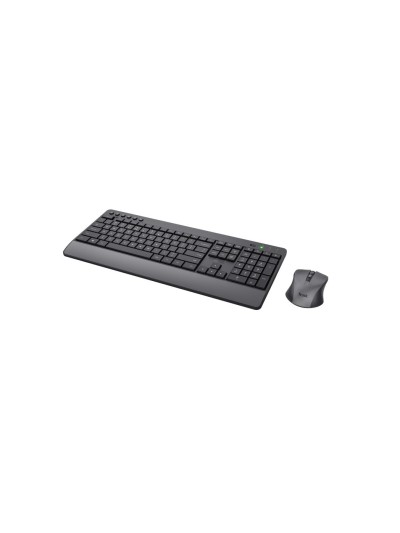 Set teclado + raton trust trezo inalambrico eco usb micro color negro